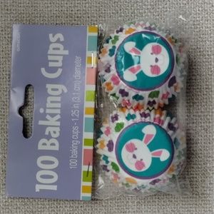 Bunny Mini Cupcakes Liners Baking Cups 100 ct Easter New